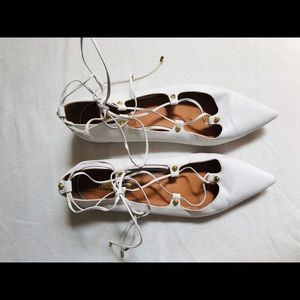 Halogen lace-up flats